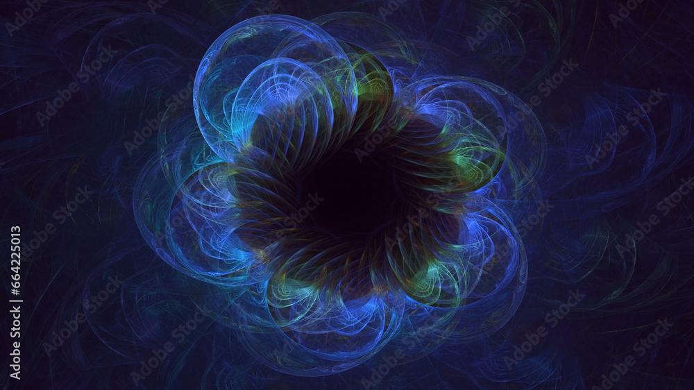 Obraz premium 3D manual rendering abstract round light background