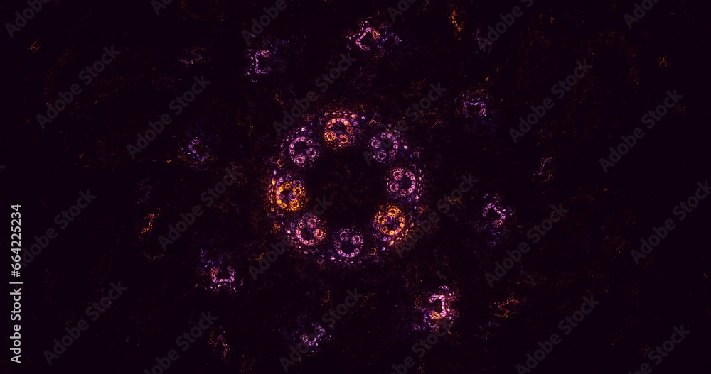 3D manual rendering abstract round hole light background 3D manual rendering abstract round hole light background
