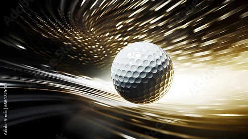 A golf ball for speed, accuracy, and control, highlighting its intricate details against a sleek modern background.