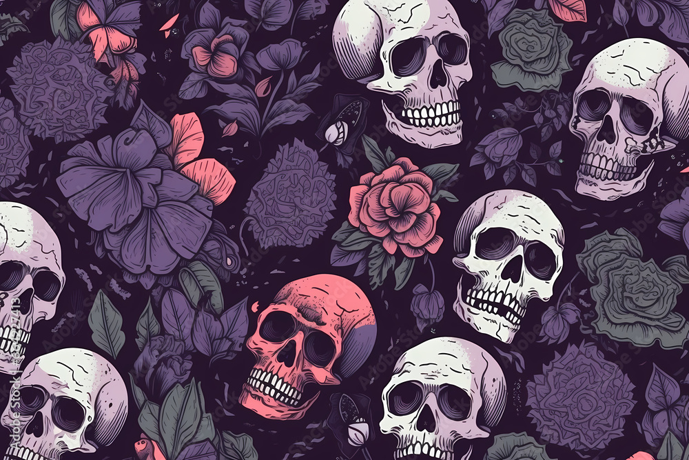 Gothic Skulls - Halloween Gothic Skulls - Halloween
