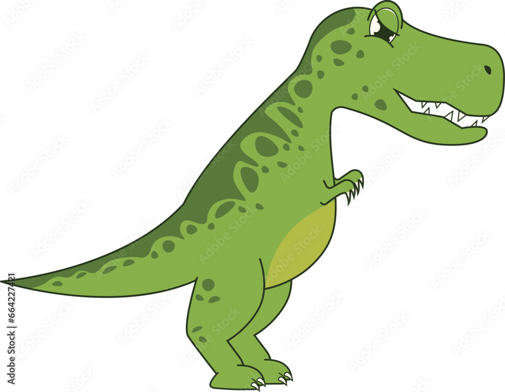 Fototapeta premium Cartoon Tyrannosaurus Rex