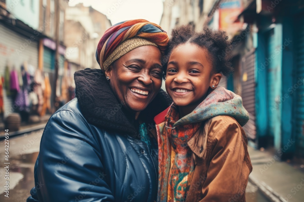 A joyful moment between a woman and a little girl as they pose for a photo. Fictional characters created by Generated AI. A joyful moment between a woman and a little girl as they pose for a photo. Fictional characters created by Generated AI.