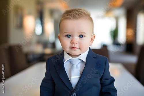 a well-dressed little infant boy steals hearts with his adorable dress shirt, and fashion-forward style. 