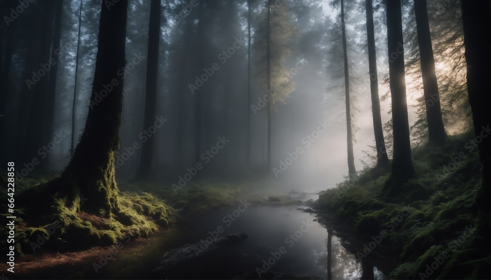 Fototapeta premium Magical Landscapes: Wallpapers depicting beautiful natural views, such as mountains, lakes, beaches, forests, or fields.