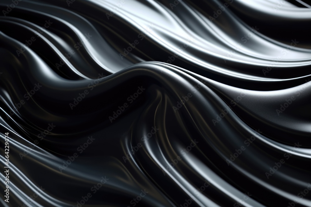 Abstract black wave background Abstract black wave background