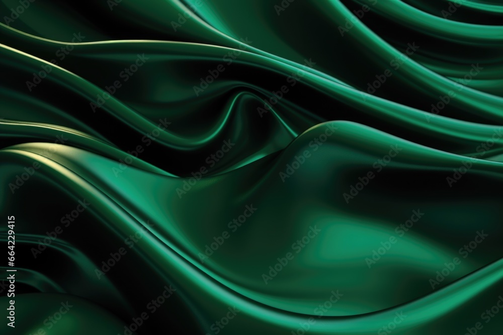 Abstract green wave background Abstract green wave background