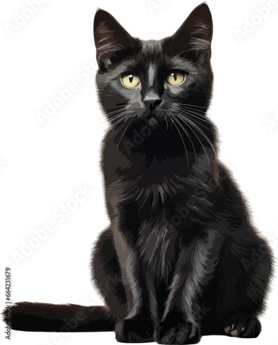 Black cat clip art