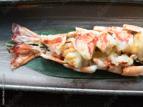 Tiger prawn shrimp Japanese food