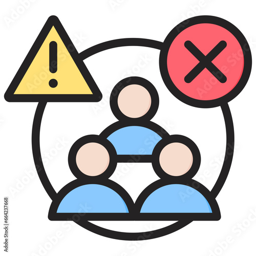 Adverse Event Outline Color Icon