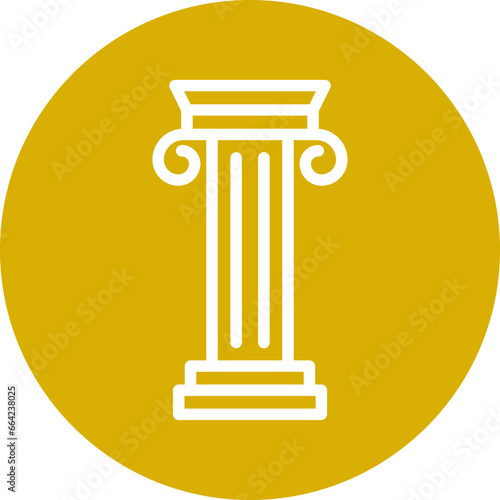 Vector Design Pillar Icon Style