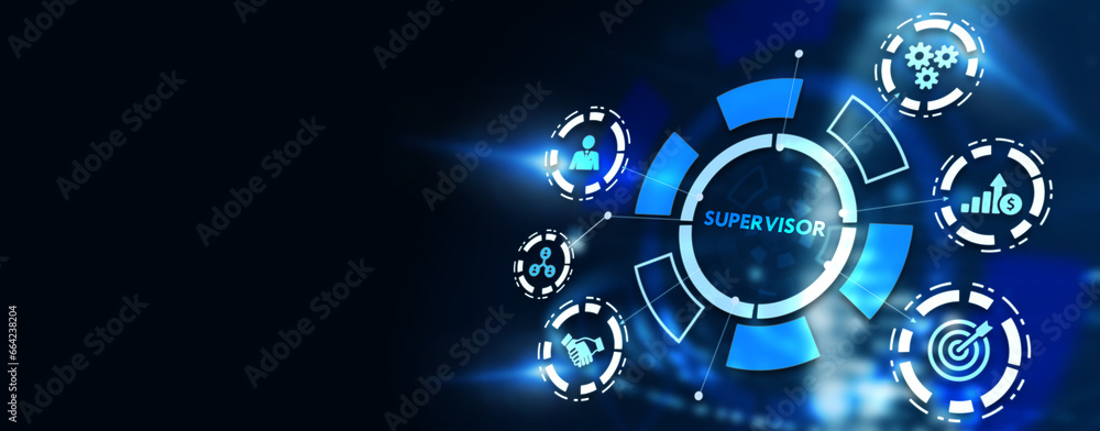 Professional IT Engineers. Supervisor manager. 3d illustration Professional IT Engineers. Supervisor manager. 3d illustration