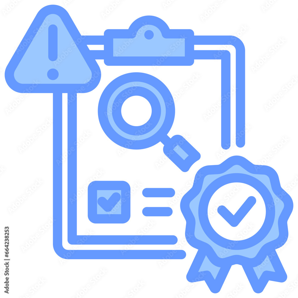 Risk Benefit Analysis Blue Icon Risk Benefit Analysis Blue Icon