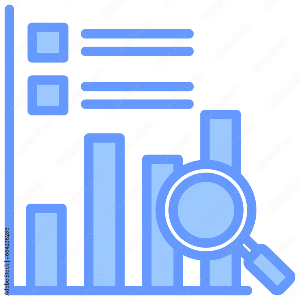 Statistical Analysis Blue Icon Statistical Analysis Blue Icon