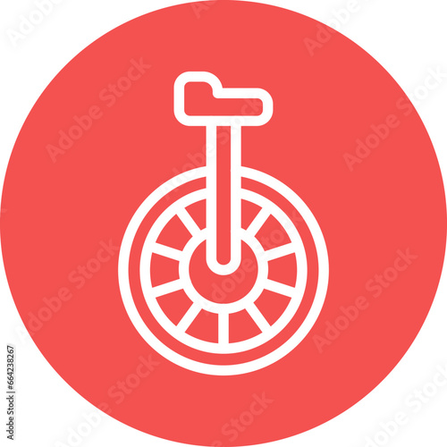 Vector Design Monocycle Icon Style