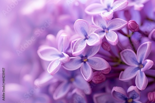 Lilac blossom macro background with copy space. © AbdulHamid