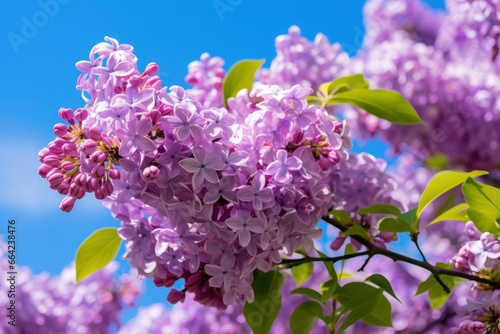 Lilac under blue sky. photo