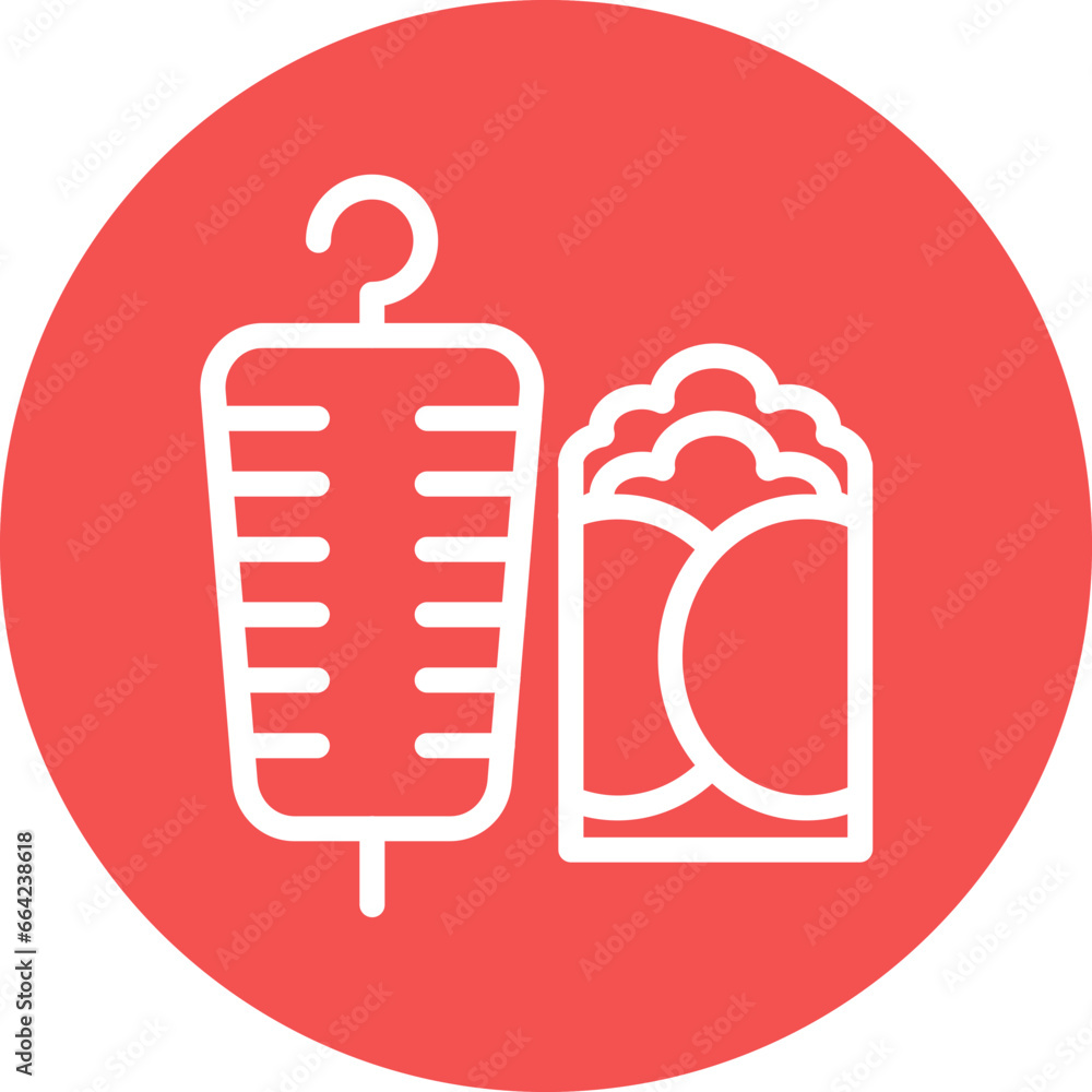 Vector Design Doner Kebab Icon Style Vector Design Doner Kebab Icon Style