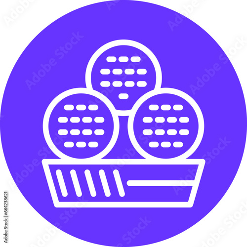 Vector Design Falafel Icon Style