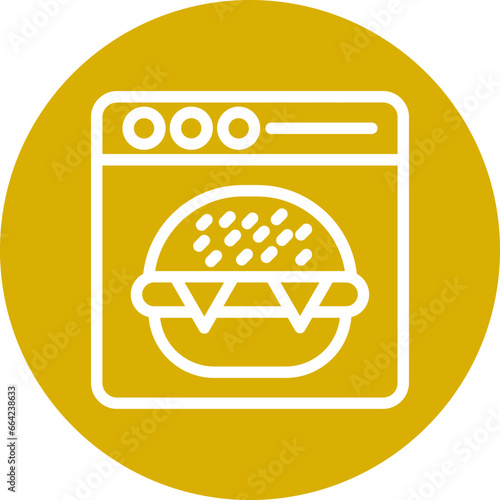 Vector Design Food Blog Icon Style