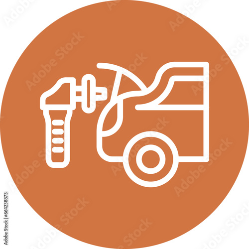 Vector Design Car Trunk Cleaning Icon Style