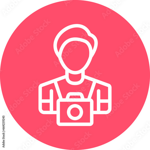 Vector Design Cameraman Icon Style