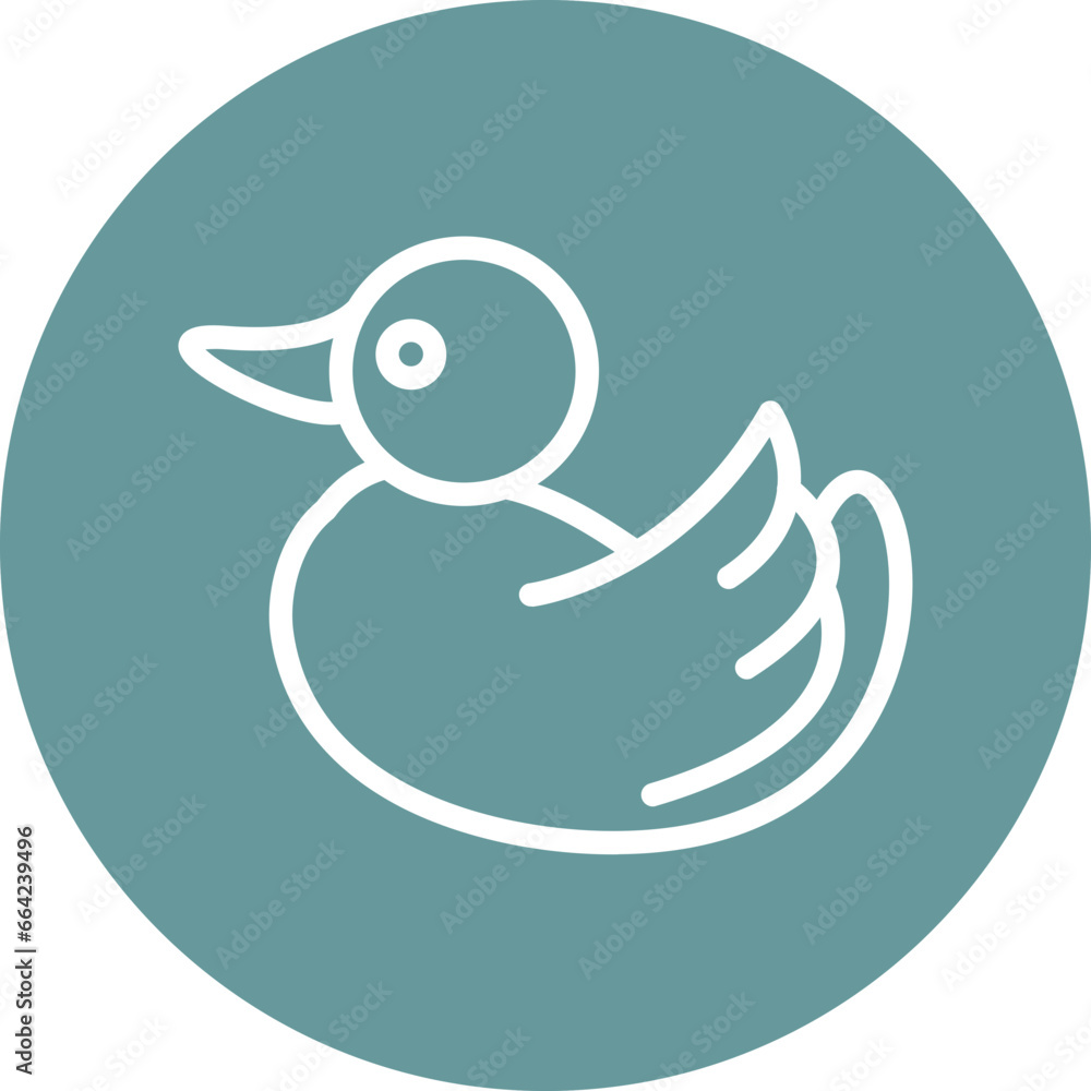 Obraz premium Vector Design Rubber Duck Icon Style