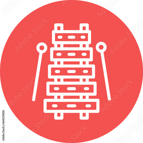 Vector Design Xylophone Icon Style