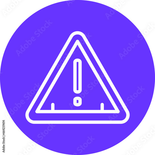 Vector Design Caution Icon Style