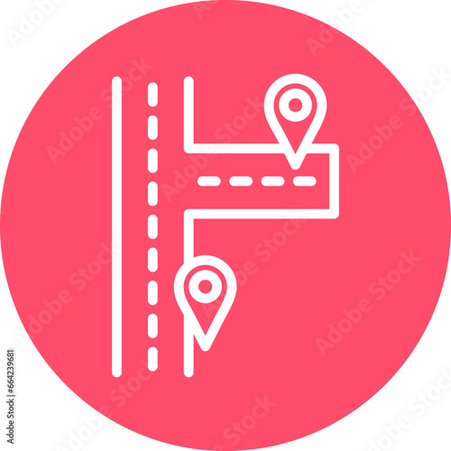 Vector Design Nearby Destinations Icon Style