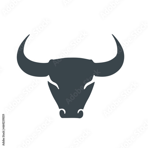 The bull symbolizes art design stock illustration. A symbol of virility, sovereignty, and wealth