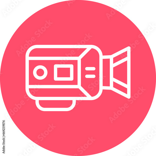 Vector Design Video Camera Icon Style