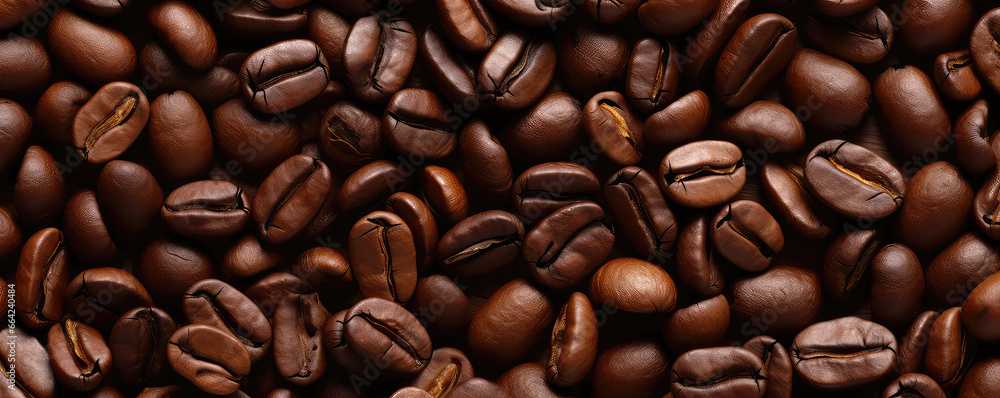 Obraz premium Detailed Texture Of Coffee Beans