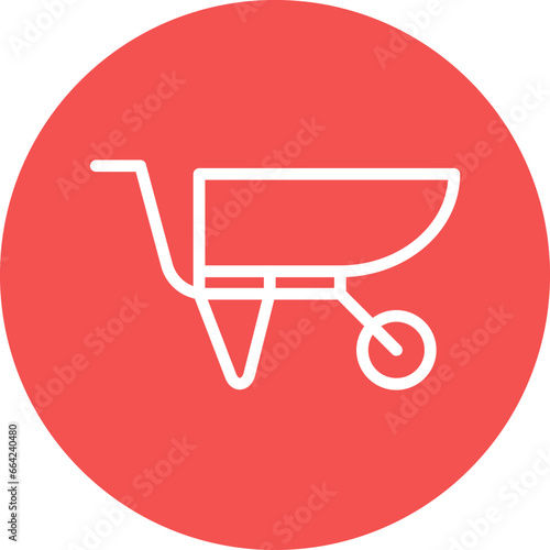 Vector Design Wheelbarrow Icon Style