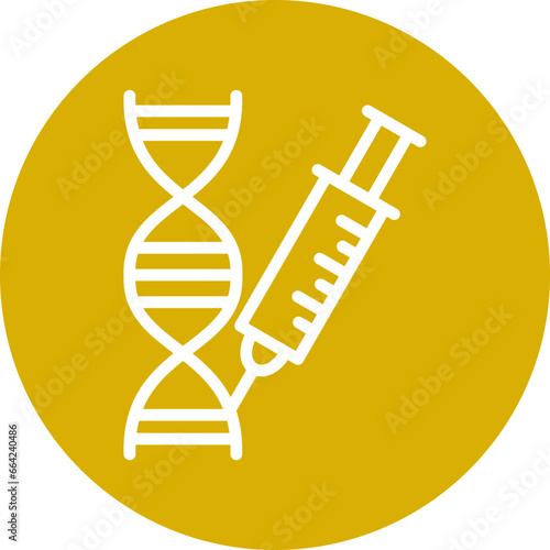 Vector Design Genetic Engineering Icon Style