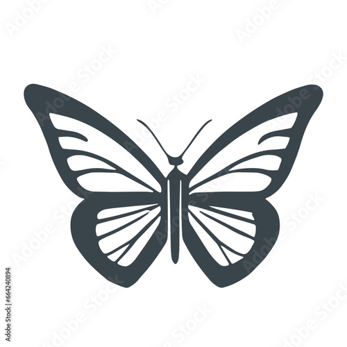 Butterfly symbolizing art design stock illustration