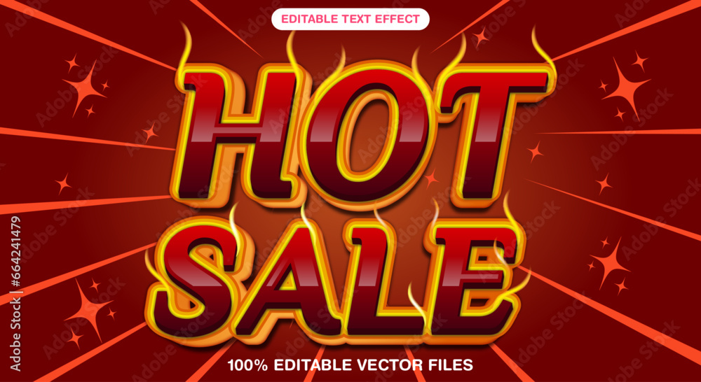 Super red Hot sale editable text effect template style Super red Hot sale editable text effect template style