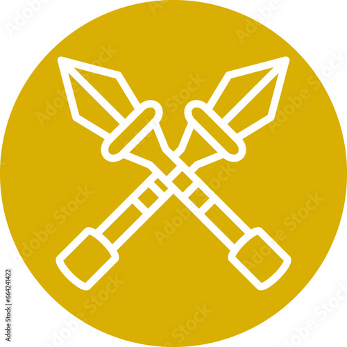 Vector Design Spear Icon Style