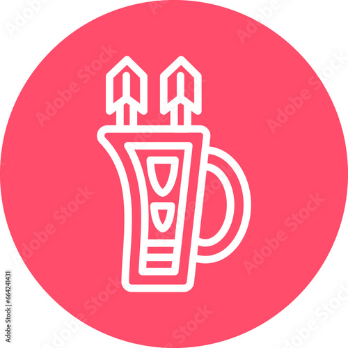 Vector Design Quiver Icon Style