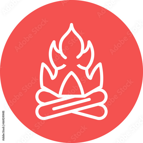 Vector Design Fire Icon Style