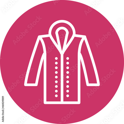 Vector Design Raincoat Icon Style