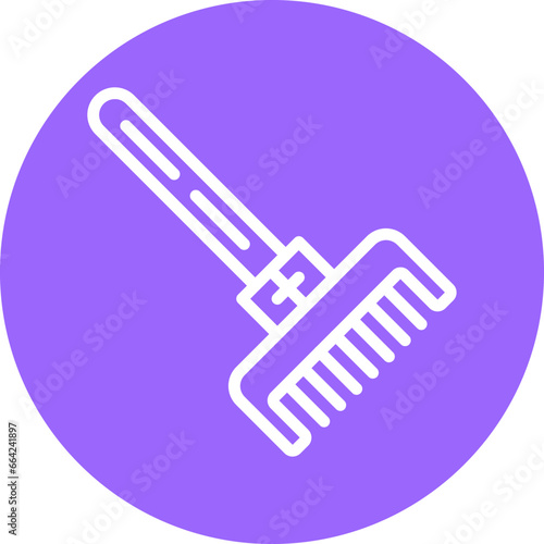 Vector Design Rake Icon Style