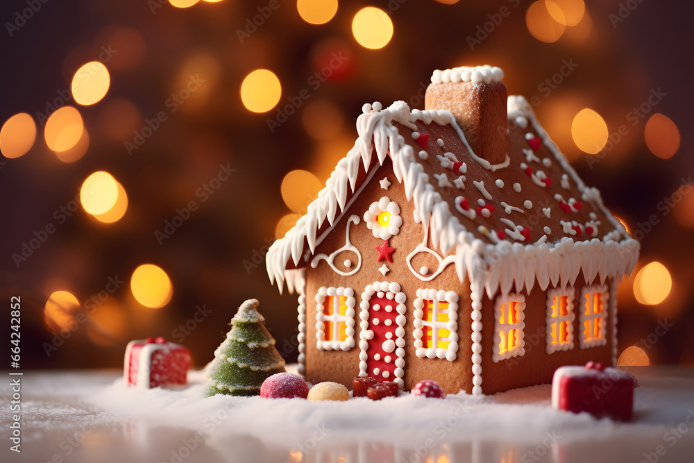 Gingerbread house for christmas decoration