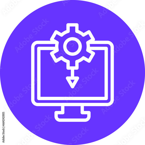 Vector Design Drivers Installation Icon Style