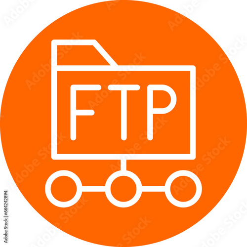 Vector Design Ftp Protocol Icon Style