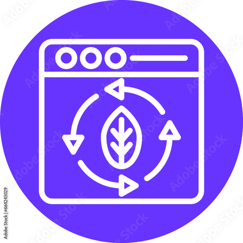 Vector Design Continuous Updating Icon Style