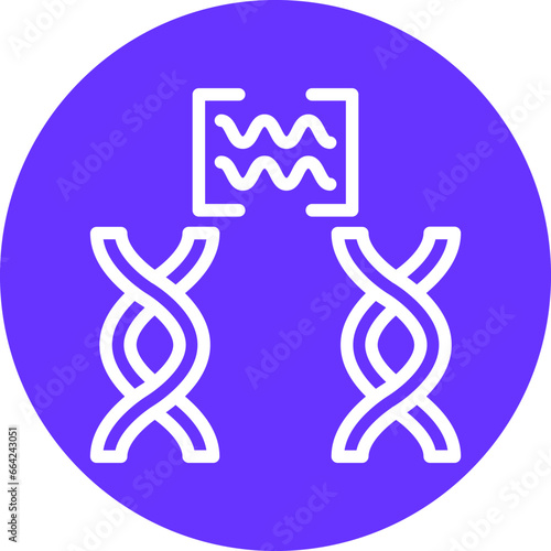 Vector Design Genetic Comparation Icon Style