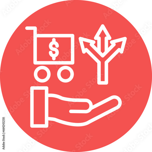 Vector Design Cross Selling Icon Style