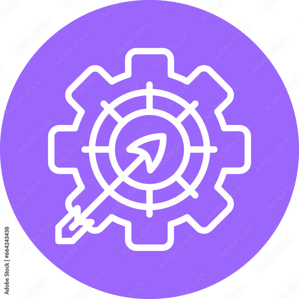 Vector Design Goals Management Icon Style Vector Design Goals Management Icon Style