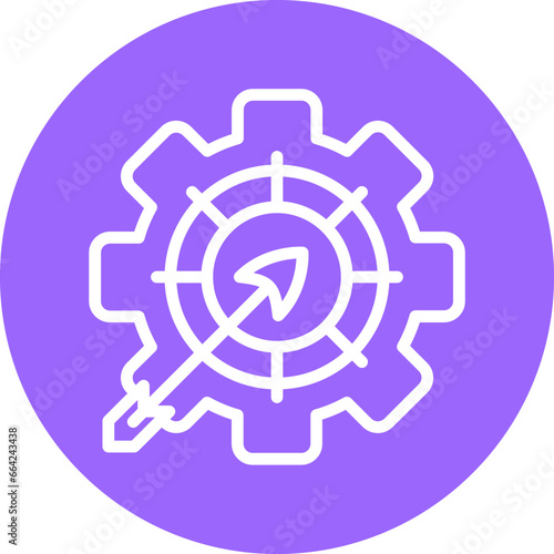 Vector Design Goals Management Icon Style