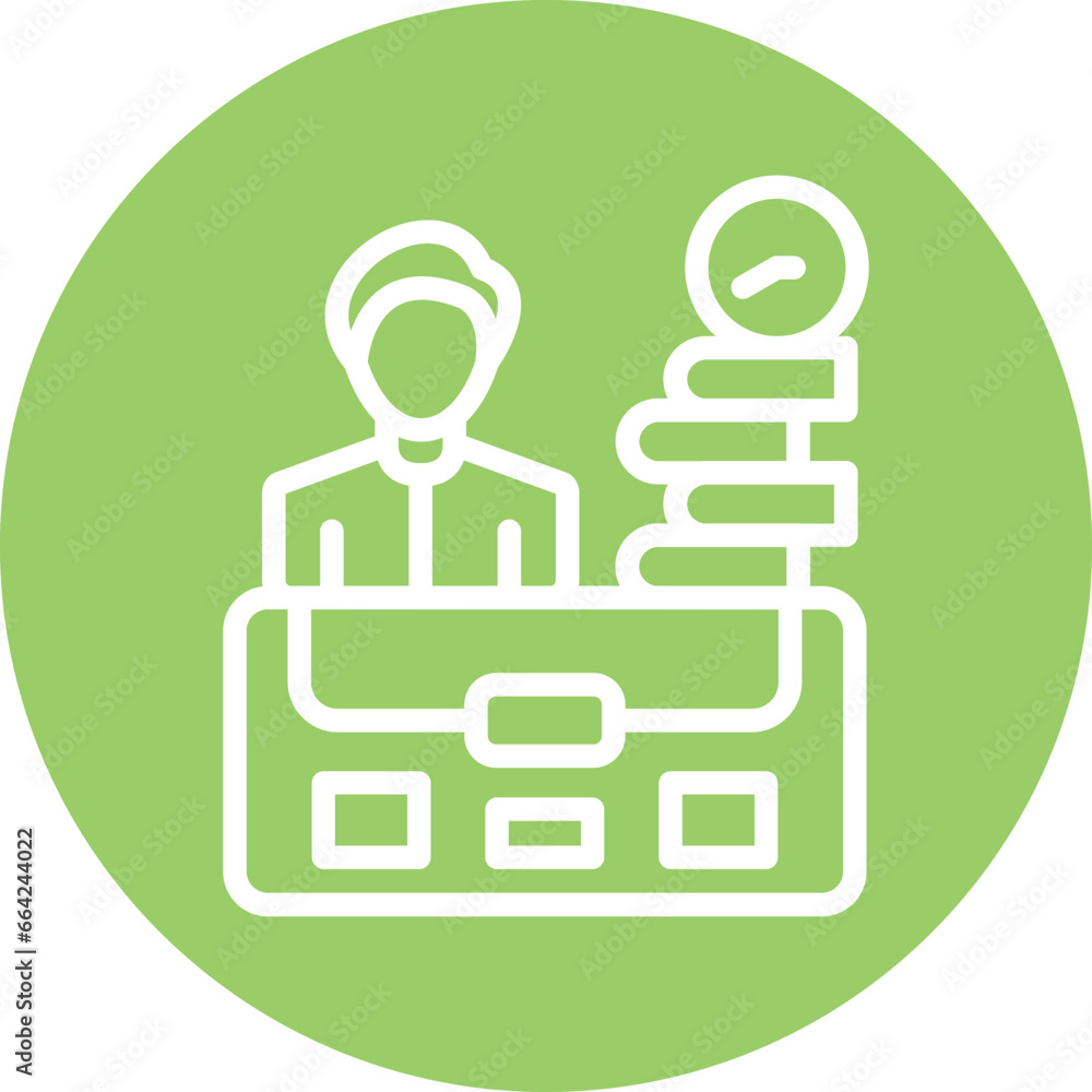 Vector Design Busy Man Icon Style Vector Design Busy Man Icon Style